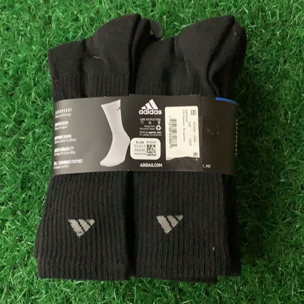 6 pairs socks set Adidas Men’s Cushioned Crew - Picture 2 of 8